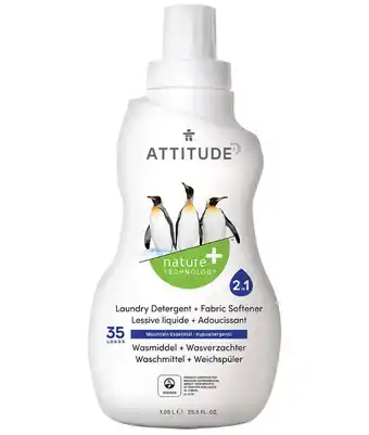 De Online Drogist Attitude ecologisch 2 in 1 laundry detergent + fabric softener aanbieding