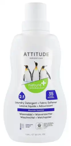 De Online Drogist Attitude ecologisch 2 in 1 laundry detergent + fabric softener aanbieding