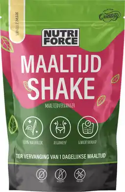 De Online Drogist Nutriforce maaltijd shake vanille aanbieding