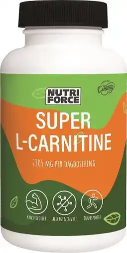 De Online Drogist Nutriforce l-carnitine capsules aanbieding