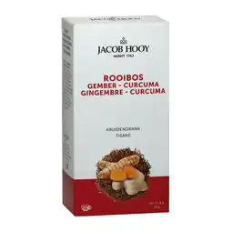 De Online Drogist Jacob hooy rooibos gember curcuma kruidendrank aanbieding