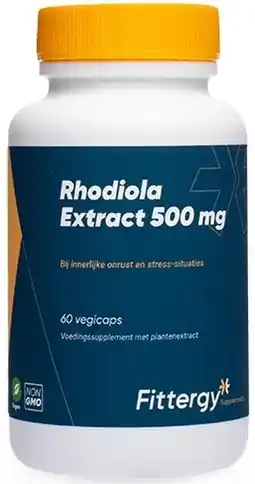 De Online Drogist Fittergy rhodiola extract 500mg capsules aanbieding