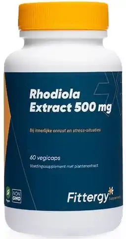 De Online Drogist Fittergy rhodiola extract 500mg capsules aanbieding