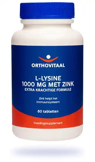 De Online Drogist Orthovitaal l-lysine 1000 mg met zink tabletten aanbieding