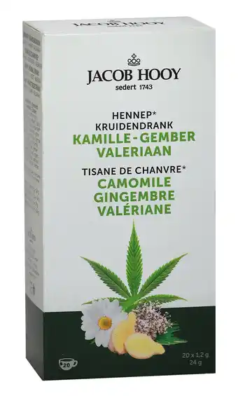 De Online Drogist Jacob hooy hennep kamille gember valeriaan kruidendrank aanbieding