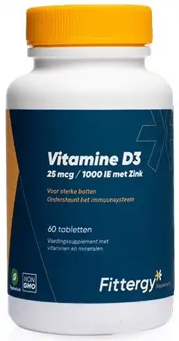 De Online Drogist Fittergy vitamine d3 25mcg met zink aanbieding