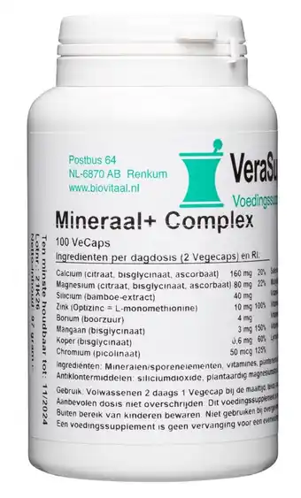 De Online Drogist Verasupplements mineraal+ complex capsules aanbieding