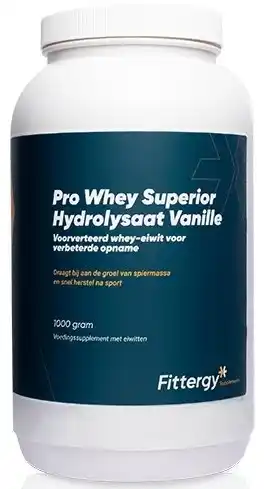De Online Drogist Fittergy pro whey superior hydrolysate vanille aanbieding
