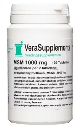 De Online Drogist Verasupplements msm 1000 tabletten aanbieding