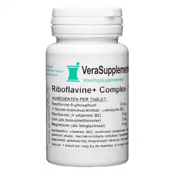 De Online Drogist Verasupplements riboflavine+ complex tabletten aanbieding