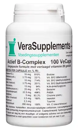 De Online Drogist Verasupplements actief b-complex capsules aanbieding