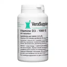 De Online Drogist Verasupplements vitamine d3 25mcg aanbieding