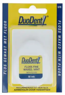 De Online Drogist Duodent flos gewast met fluor 50m aanbieding