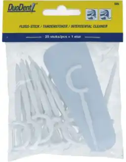 De Online Drogist Duodent floss-stick/tandenstoker 25st aanbieding