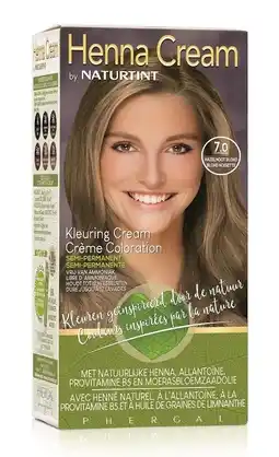 De Online Drogist Naturtint henna cream 7.0 hazelnoot blond semi-permanente kleuring aanbieding