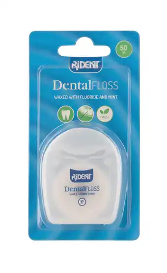 De Online Drogist Rident floss fluor mint waxed 50m aanbieding