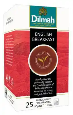 De Online Drogist Dilmah english breakfast thee zakjes aanbieding