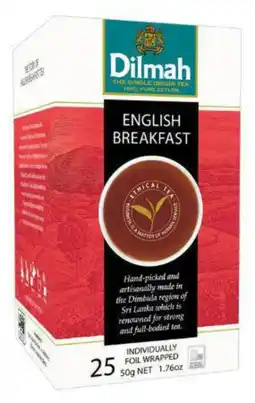 De Online Drogist Dilmah english breakfast thee zakjes aanbieding