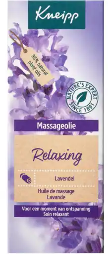 De Online Drogist Kneipp massageolie relaxing - lavendel aanbieding