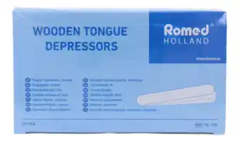 De Online Drogist Romed tongspatels (hout) 100st aanbieding