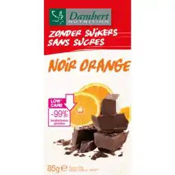 De Online Drogist Damhert zonder suikers chocoladetablet puur orange aanbieding
