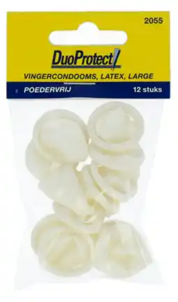 De Online Drogist Duoprotect vingercondooms large 12st aanbieding