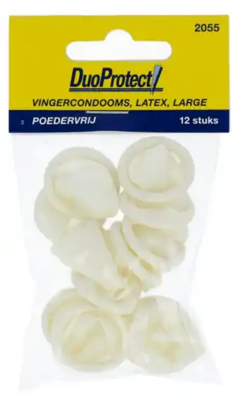 De Online Drogist Duoprotect vingercondooms large 12st aanbieding