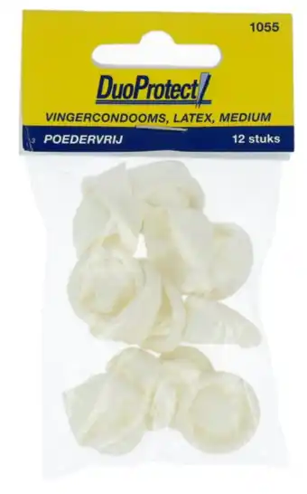 De Online Drogist Duoprotect vingercondooms medium 12st aanbieding
