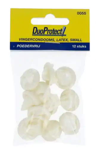 De Online Drogist Duoprotect vingercondooms small 12st aanbieding