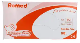 De Online Drogist Romed handschoen latex poedervrij aanbieding