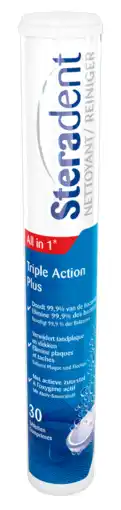 De Online Drogist Steradent triple action plus bruistabletten 30st aanbieding
