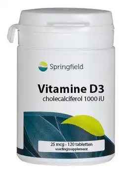 De Online Drogist Springfield vitamine d3 1000iu 120tb aanbieding