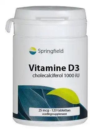 De Online Drogist Springfield vitamine d3 1000iu 120tb aanbieding