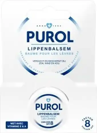 De Online Drogist Purol lipbalsem potje blister 5ml aanbieding