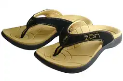 De Online Drogist Zori teenslippers beige/zwart maat-10 aanbieding