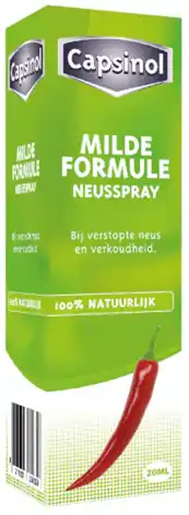 De Online Drogist Capsinol neusspray mild 20ml aanbieding