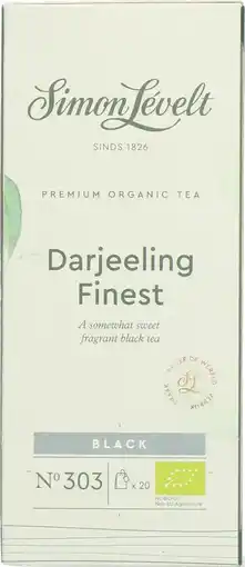 De Online Drogist Simon levelt darjeeling finest theezakjes aanbieding