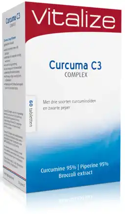 De Online Drogist Vitalize curcuma c3 complex tabletten 60st aanbieding