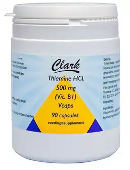 De Online Drogist Clark thiamine hcl vitamine b1 500mg capsules aanbieding