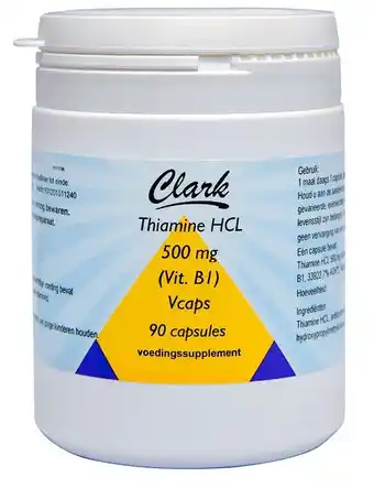 De Online Drogist Clark thiamine hcl vitamine b1 500mg capsules aanbieding