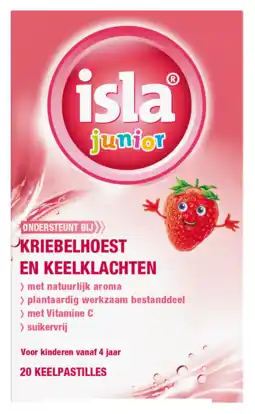 De Online Drogist Isla junior keelpastilles 20st aanbieding
