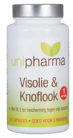 De Online Drogist Unipharma visolie & knoflook aanbieding