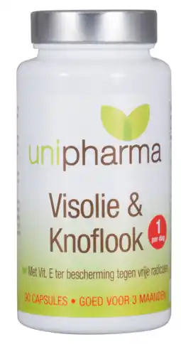 De Online Drogist Unipharma visolie & knoflook aanbieding