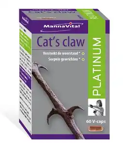 De Online Drogist Mannavital cat&aposs claw platinum capsules aanbieding