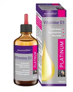 De Online Drogist Mannavital vitamine d3 platinum druppels 100ml aanbieding