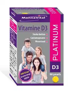 De Online Drogist Mannavital vitamine d3 platinum pearls aanbieding
