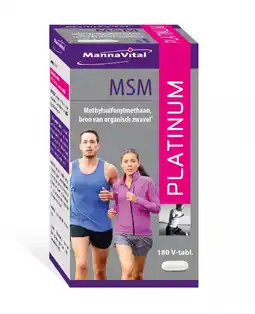 De Online Drogist Mannavital msm platinum tabletten aanbieding