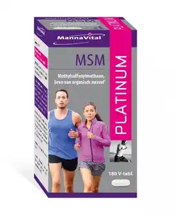 De Online Drogist Mannavital msm platinum tabletten aanbieding