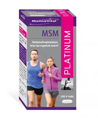 De Online Drogist Mannavital msm platinum tabletten aanbieding