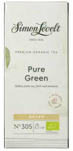 De Online Drogist Simon levelt pure green theezakjes aanbieding